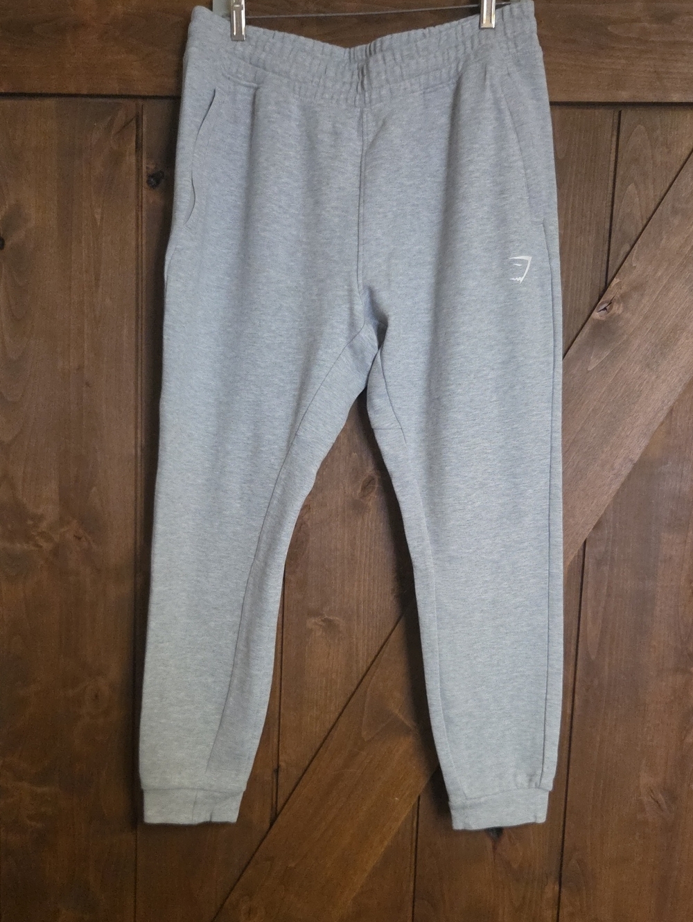 Gymshark Womens Light Gray Joggers with Elastic Waist